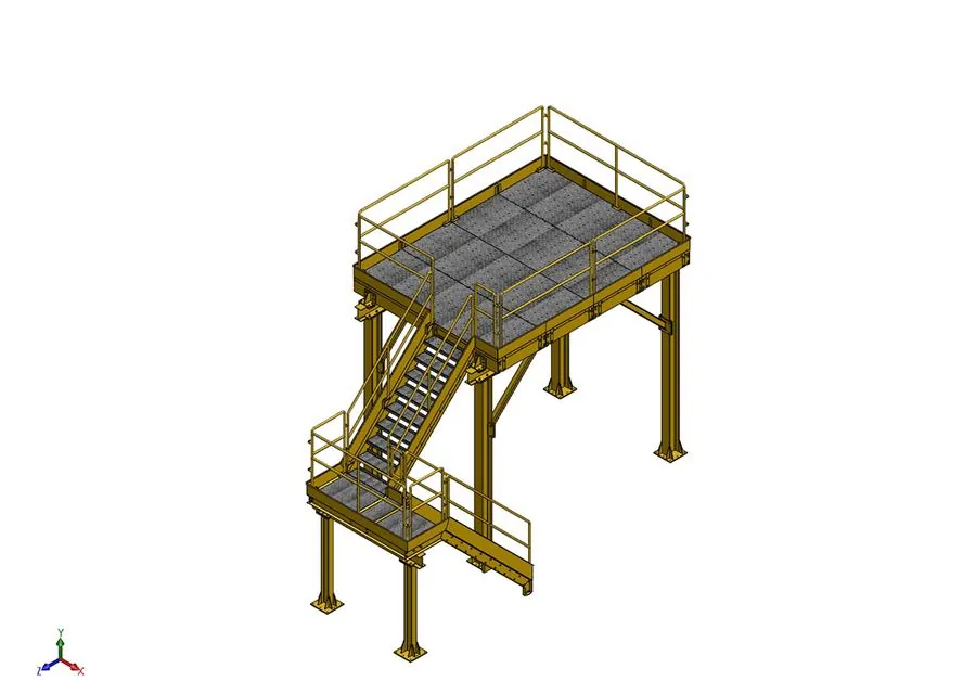 Mezanino industrial - conjunto geral